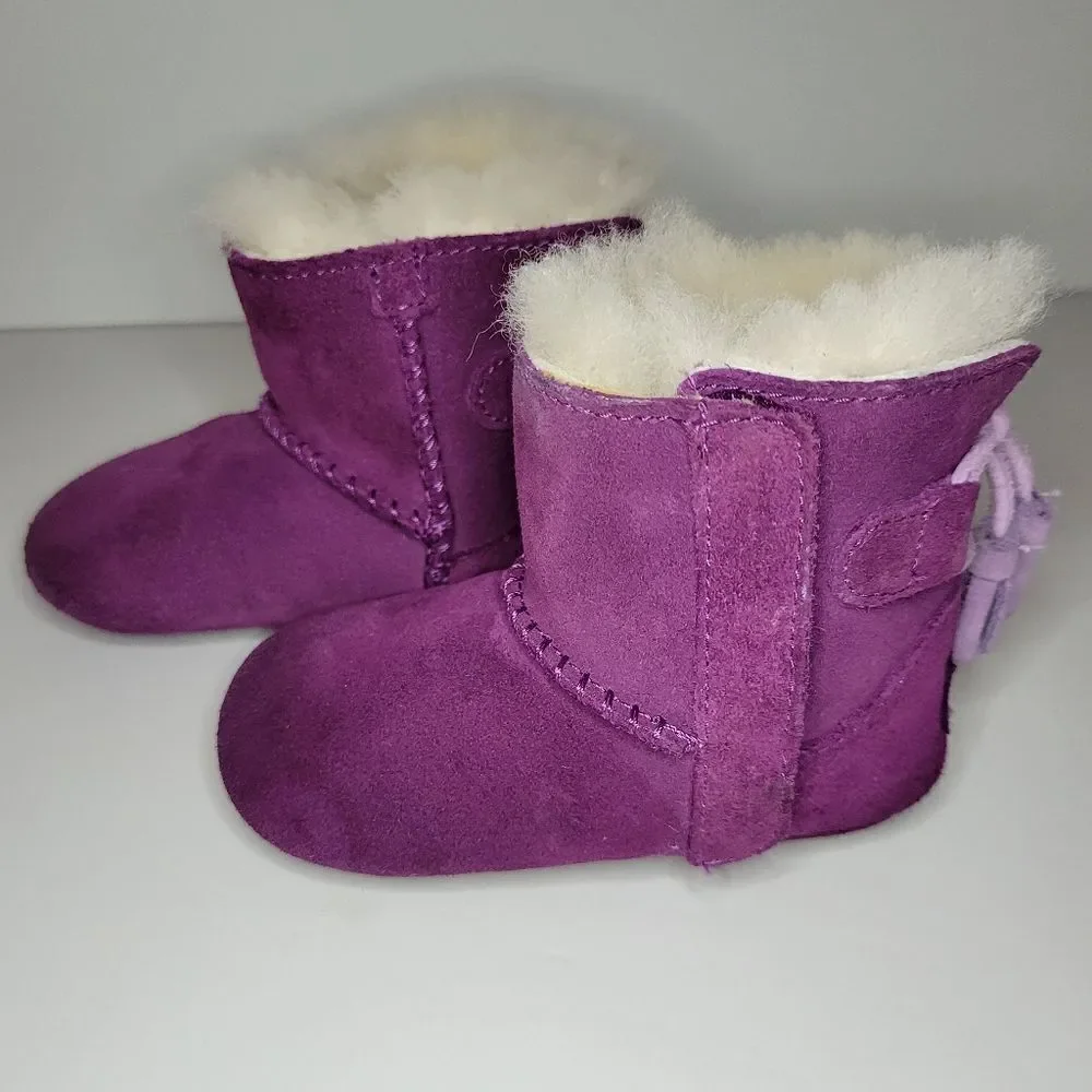 UGG® Mocassin Purple Boy Girl Bootie 6-12 Months